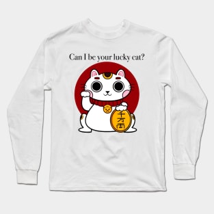 Can I be your lucky cat? Long Sleeve T-Shirt